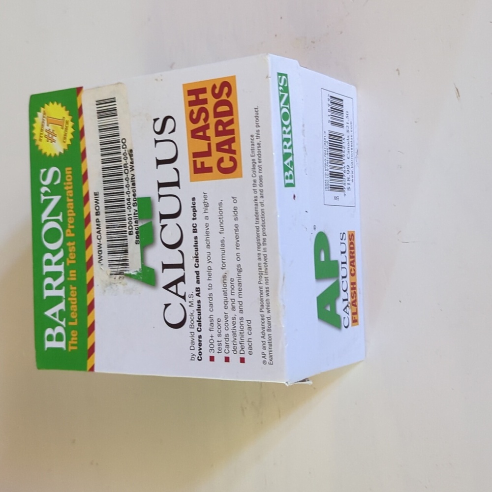 Barron's AP Calculus Flash Cards